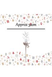 VFM e-Store Poinsettia Candy Cane Pick Christmas Decoration Ornament X 1 30cm Red - thumbnail 2