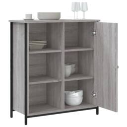 Berkfield Home Sideboard Grey Sonoma 70x30x80 cm Engineered Wood - Size: 70 x 30 x 80 cm - thumbnail 4