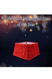 VFM e-Store Christmas Tree Skirt Folding Sequin Xmas Decoration 30. Rose Pink - thumbnail 3