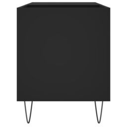 Berkfield Home Record Cabinet Black 85x38x48 cm Engineered Wood - Size: 85 x 38 x 48 cm - thumbnail 5