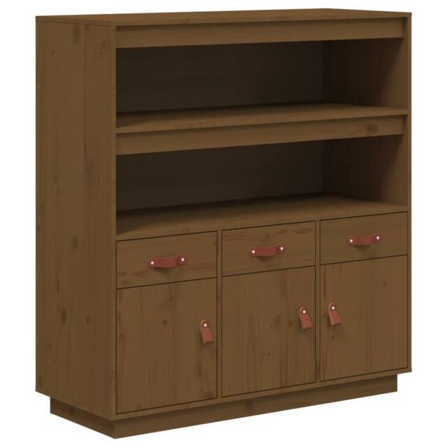 Berkfield Home Highboard Honey Brown 100x40x108.5 cm Solid Wood Pine - image 1