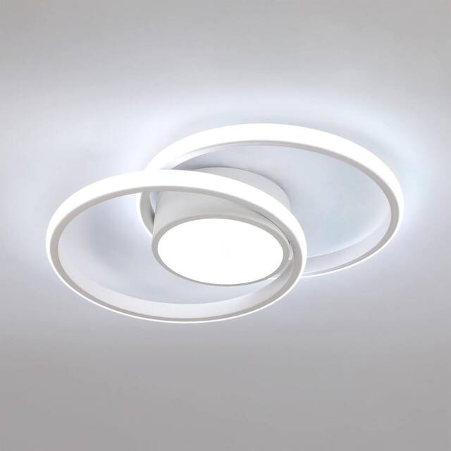 Goeco LED Ceiling Light, 42W, Modern, Round Lamp for Bedrooms, 40 cm, 6500K in White - image 1