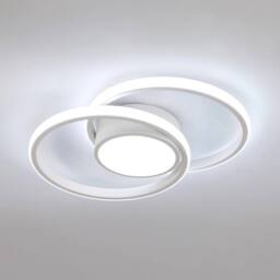 Goeco LED Ceiling Light, 42W, Modern, Round Lamp for Bedrooms, 40 cm, 6500K in White - thumbnail 1