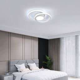 Goeco LED Ceiling Light, 42W, Modern, Round Lamp for Bedrooms, 40 cm, 6500K in White - thumbnail 5