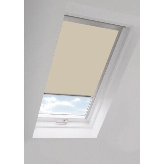 New Edge Blinds Grace Cream Thermal out Skylight Roller Blinds (Velux Roof Windows G Codes) - Size: 204 - image 1