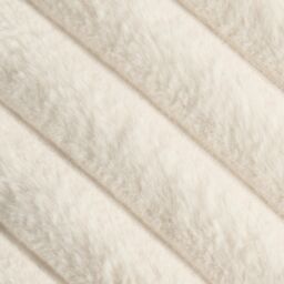 OHS 4 x Faux Fur Thick Rib Filled Cushion Covers in Natural - Size: 45 cm x 45 cm - thumbnail 5