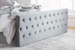 Birlea Grey Fabric Ottoman Bed Frame Storage Marquis Velvet - Size: King - thumbnail 4