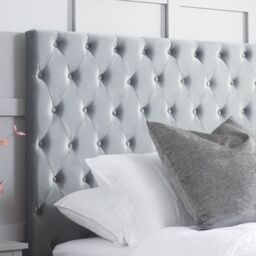 Birlea Grey Fabric Ottoman Bed Frame Storage Marquis Velvet - Size: King - thumbnail 3