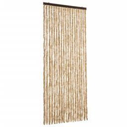 Berkfield Home Insect Curtain Beige 56x185 cm Chenille - thumbnail 2