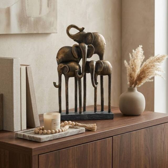 Garden Greatness Standing Elephant Sanctuary Ornament in Bronze - Size: 1 Pack - image 1