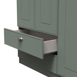 Ready Assembled 2 U Albert Triple Wardrobe with 2 Drawers (Ready Assembled) in Pale Green - thumbnail 7