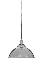 Orsina Iron/Aluminium Pendant Light With Bowl-Shaped Shade, Ceiling Light For Kitchen, Pendant Lighting For Decor in Silver - thumbnail 1