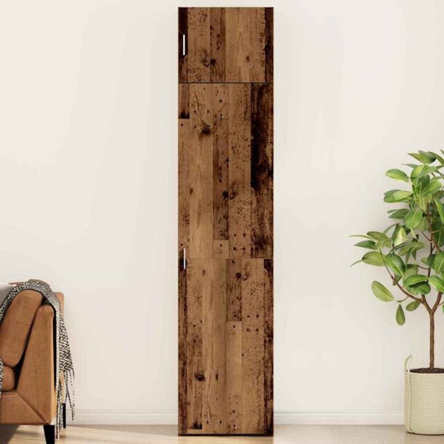 Berkfield Home Storage Cabinet with Shelf Other with Storage with Door Old wood Engineered wood in Brown - image 1