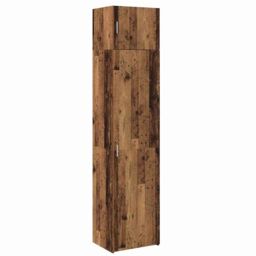 Berkfield Home Storage Cabinet with Shelf Other with Storage with Door Old wood Engineered wood in Brown - thumbnail 2