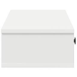 Berkfield Home Wall Shelf with Drawers White 100x37.5x19 cm Engineered Wood - thumbnail 5