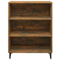 Berkfield Home Sideboard Smoked Oak 69.5x32.5x90 cm Engineered Wood in Brown - thumbnail 1