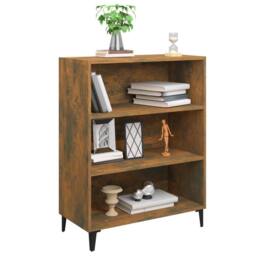 Berkfield Home Sideboard Smoked Oak 69.5x32.5x90 cm Engineered Wood in Brown - thumbnail 5