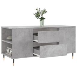 Berkfield Home Coffee Table Concrete Grey 102x44.5x50 cm Engineered Wood - thumbnail 4