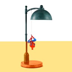 "Menkind Marvel Spider-Man 16"" Hanging Street Lamp in Dark Grey - Size: 11 inches" - thumbnail 2
