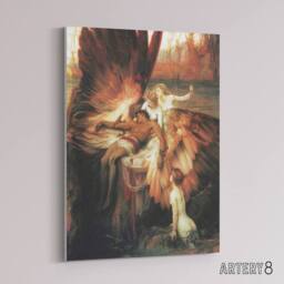 "Artery8 Herbert James Draper The Lament for Icarus Canvas Wall Art Print - Size: W24"" x H32""" - thumbnail 2