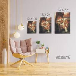 "Artery8 Herbert James Draper The Lament for Icarus Canvas Wall Art Print - Size: W24"" x H32""" - thumbnail 4