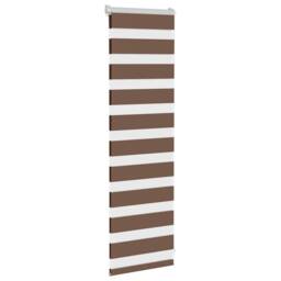Berkfield Home Zebra Blind Brown 40x100 cm Fabric Width 35.9 cm Polyester