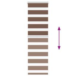 Berkfield Home Zebra Blind Brown 40x100 cm Fabric Width 35.9 cm Polyester - thumbnail 5
