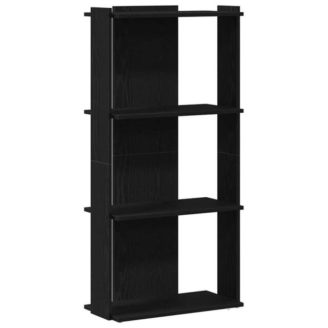 Berkfield Home Bookcase 3-Tier Black 60x30x120 cm Engineered Wood - Size: 60 x 30 x 120 cm - image 1