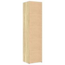 Berkfield Home Highboard Sonoma Oak 45x42.5x185 cm Engineered Wood in Brown - thumbnail 6