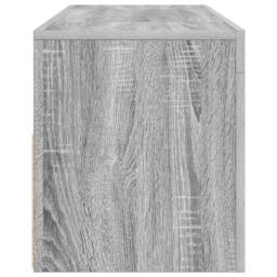 Berkfield Home TV Cabinet with LED Lights Grey Sonoma 120x35x40 cm - Size: 120 x 35 x 40 cm - thumbnail 9