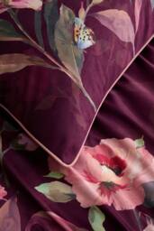 Soiree 'Tatiana' Velvet Duvet Cover Set in Plum - Size: Double - thumbnail 3