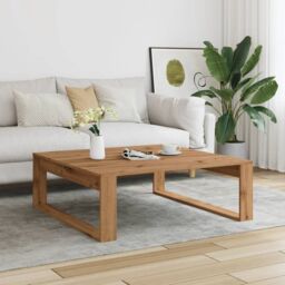 Berkfield Home Coffee Table Artisan Oak 100x100x35 cm Engineered Wood in Brown - Size: 100 x 100 x 35 cm - thumbnail 3