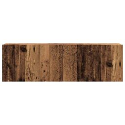 Berkfield Home Wall Mounted TV Cabinet Old Wood 100x30x30 cm Engineered Wood in Brown - Size: 100 x 30 x 30 cm - thumbnail 4