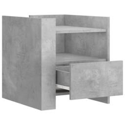 Berkfield Home Decorative Bedside Cabinet Concrete Grey 45x50x50 cm Engineered Wood - Size: 45 x 50 x 50 cm - thumbnail 7