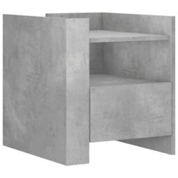 Berkfield Home Decorative Bedside Cabinet Concrete Grey 45x50x50 cm Engineered Wood - Size: 45 x 50 x 50 cm - thumbnail 3