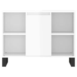 Berkfield Home Bathroom Cabinet High Gloss White 80x33x60 cm Engineered Wood - Size: 80 x 33 x 60 cm - thumbnail 6