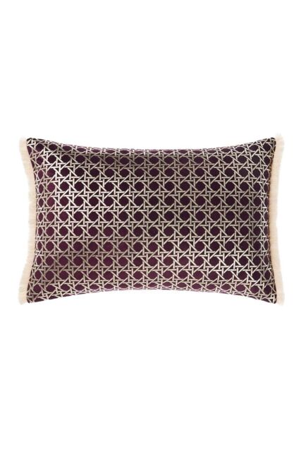 Linen House Taira Geometric Fringed Cushion - image 1