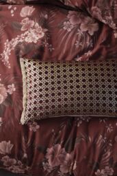 Linen House Taira Geometric Fringed Cushion - thumbnail 2