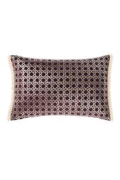 Linen House Taira Geometric Fringed Cushion - thumbnail 1