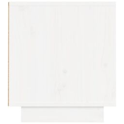 Berkfield Home TV Cabinet White 140x35x40 cm Solid Wood Pine - Size: 140 x 35 x 40 cm - thumbnail 6