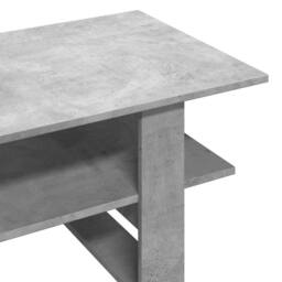 Berkfield Home Decorative Coffee Table Concrete Grey 102x55x42 cm Engineered Wood - Size: 102 x 55 x 42 cm - thumbnail 6