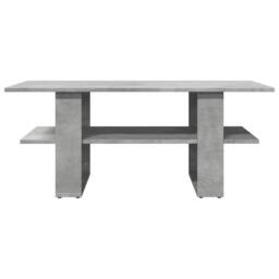 Berkfield Home Decorative Coffee Table Concrete Grey 102x55x42 cm Engineered Wood - Size: 102 x 55 x 42 cm - thumbnail 1