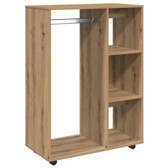 Berkfield Home Wardrobe Artisan Oak 80x40x110 cm Engineered Wood in Brown - Size: 80 x 40 x 110 cm - image 1