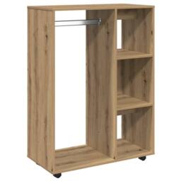 Berkfield Home Wardrobe Artisan Oak 80x40x110 cm Engineered Wood in Brown - Size: 80 x 40 x 110 cm - thumbnail 7