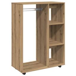 Berkfield Home Wardrobe Artisan Oak 80x40x110 cm Engineered Wood in Brown - Size: 80 x 40 x 110 cm - thumbnail 1