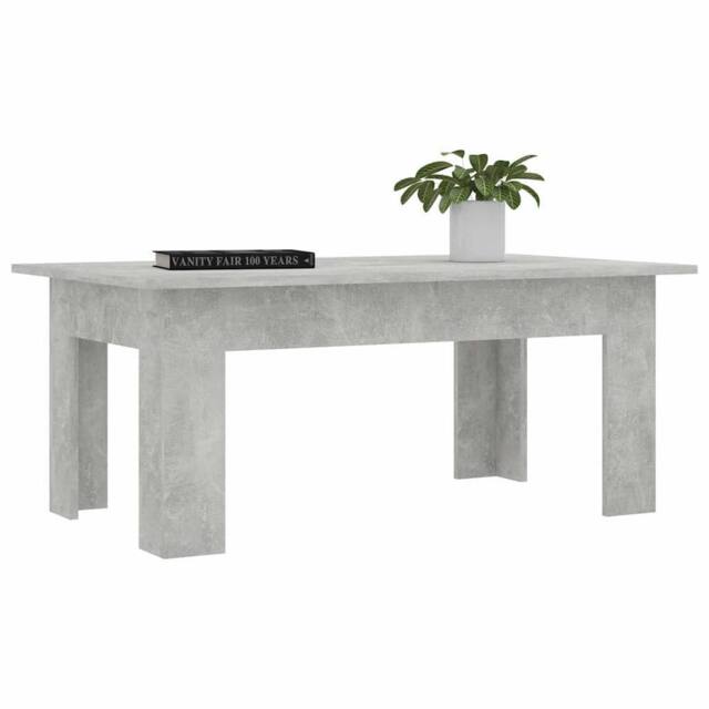 Berkfield Home Stylish Coffee Table Concrete Grey 100x60x42 cm Engineered Wood - Size: 100 x 60 x 42 cm - image 1