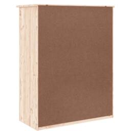 Berkfield Home Shoe Cabinet ALTA 77x35x96 cm Solid Wood Pine in Natural - Size: 77 x 35 x 96 cm - thumbnail 6