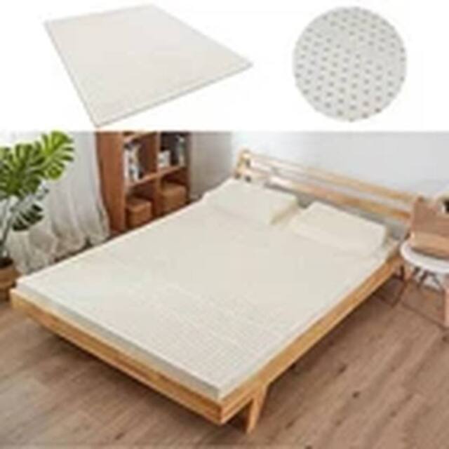 Havendro 90*190*10CM Natural Latex Mattress Thin Models Tatami Rubber Soft in White - image 1