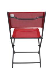 VCM 4-piece garden chair Folding chair Sumila in Red - thumbnail 9