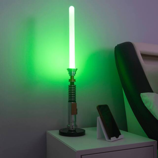Menkind Star Wars Luke Skywalker Lightsaber USB Desk Lamp in Silver - image 1